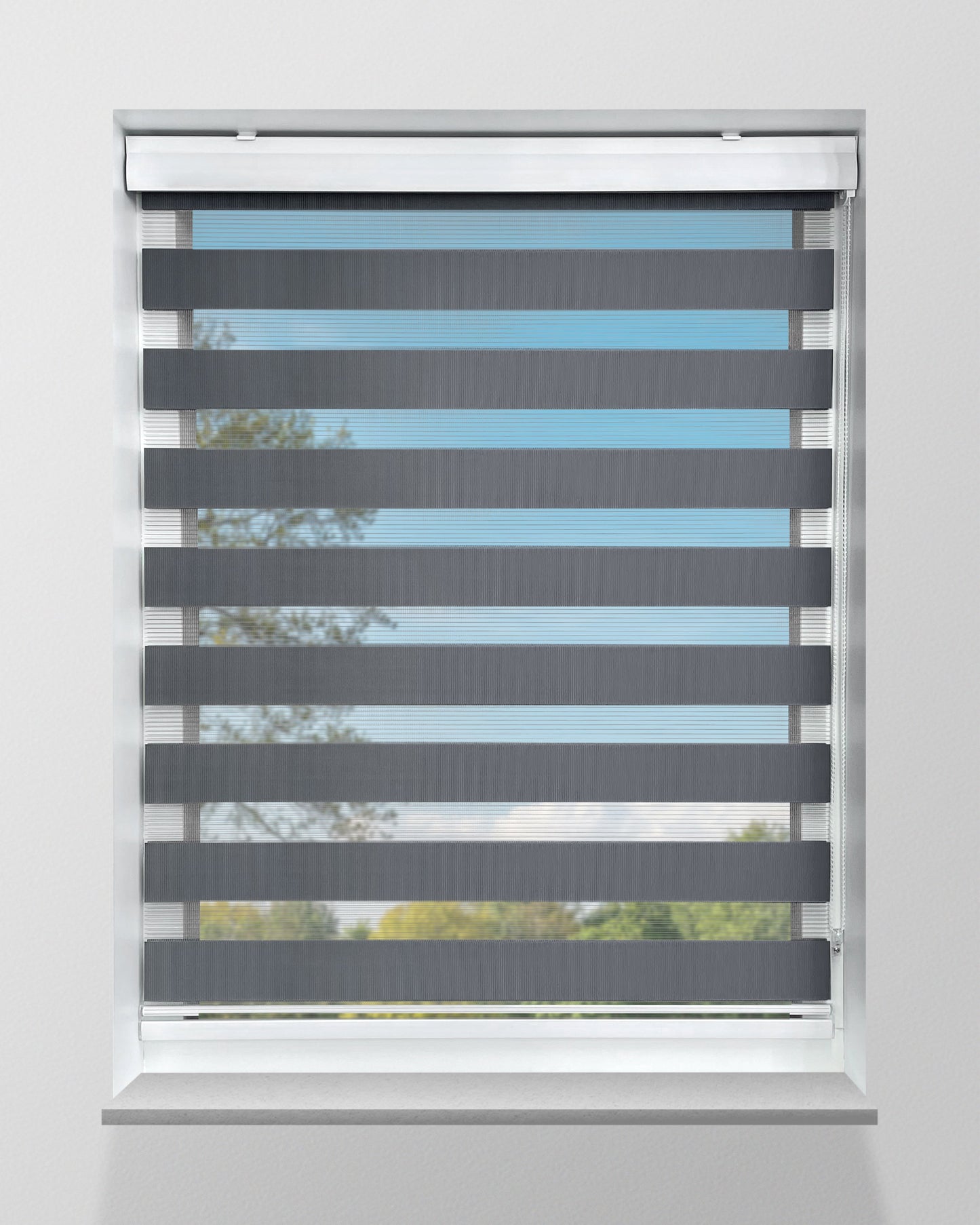 Duo Rolgordijn Lichtdoorlatend - Grijs - Op maat