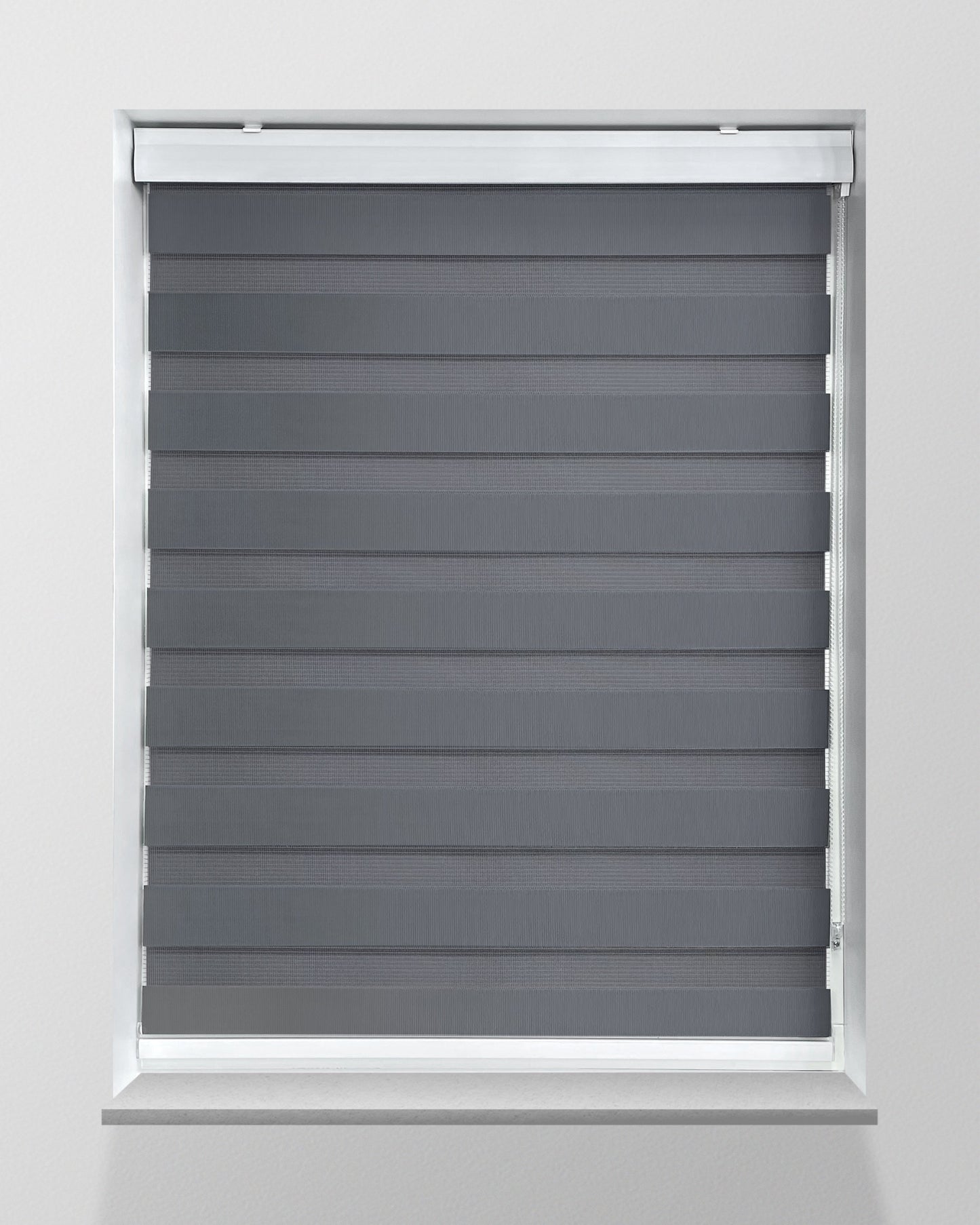 Duo Rolgordijn Lichtdoorlatend - Grijs - Op maat