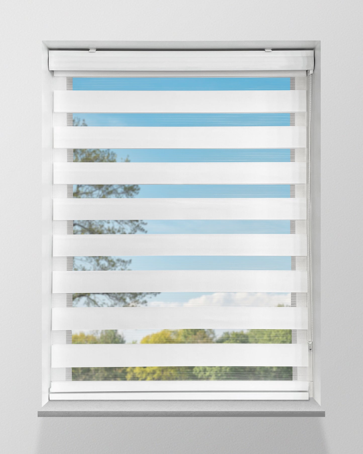 Duo Rolgordijn Lichtdoorlatend - Wit - Op maat