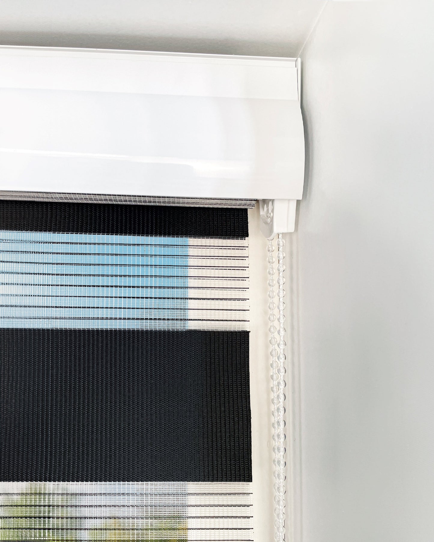 Duo Rolgordijn Lichtdoorlatend - Zwart - Op maat