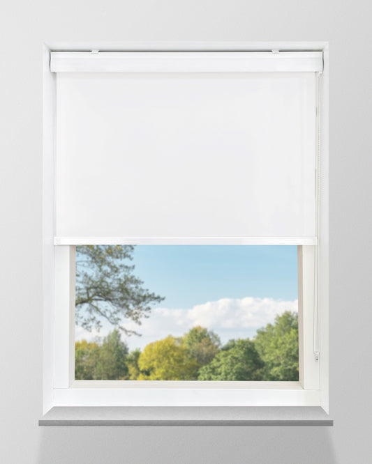Rolgordijn lichtdoorlatend - Wit - Full Colour - Met cassette - Op maat