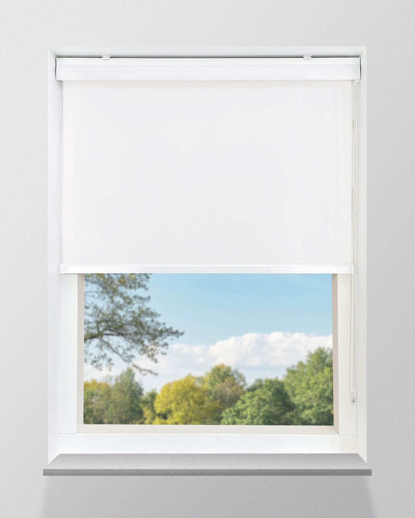 Rolgordijn lichtdoorlatend - Wit - Full Colour - Met cassette