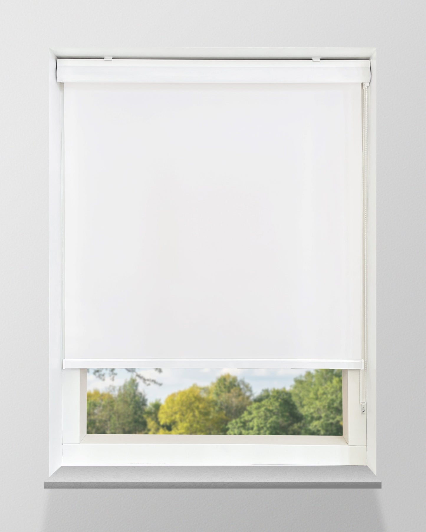 Rolgordijn lichtdoorlatend - Wit - Full Colour - Met cassette - Op maat